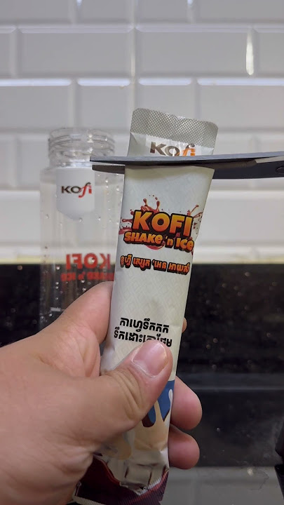KOFI SHAKE ‘N Ice #asmr #asmrvideo #asmrsounds #coffee #coldbrew #shakeandice #fyp #viralvideo #diy