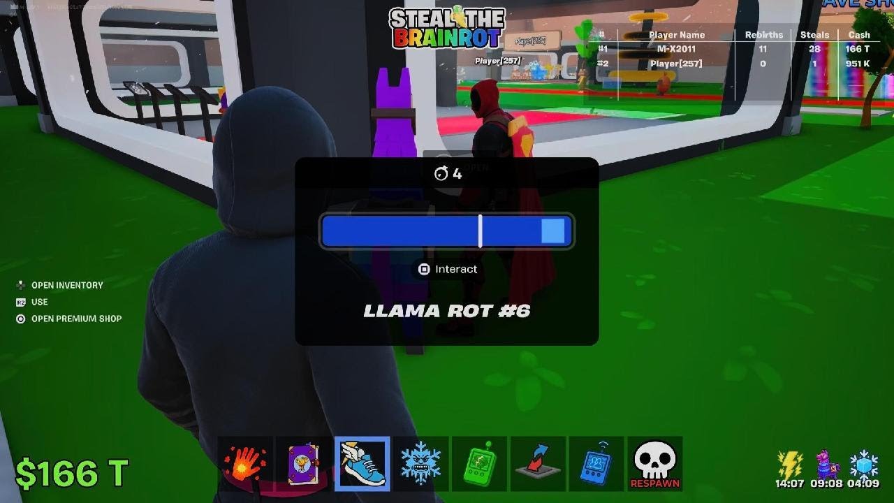 My brother and I we play steel brain rots Fortnite