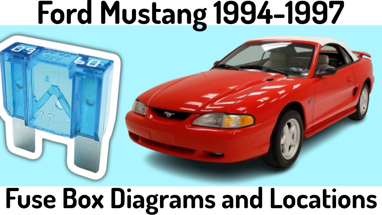 Ford Mustang (1994-1997) Fuse Box Panel Diagrams and Locations✅