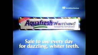 Aquafresh Whitening Commercial (1997) (VHS Rip)