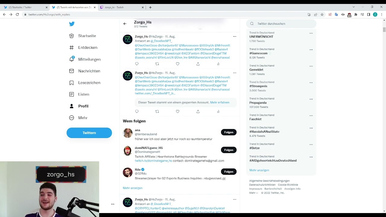 Why I got banned on Twitter and Twitch
