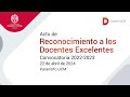 Acto de Reconocimiento a los Docentes Excelentes Convocatoria 2022-2023. UCM