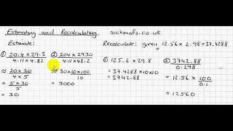 Estimating and recalculating by sickmafs.co.uk