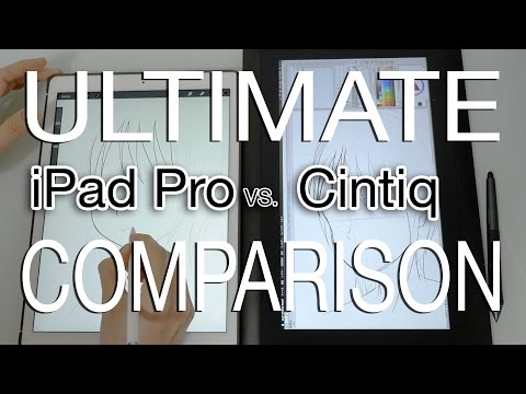 iPad Pro vs Cintiq - COMPARISON + Drawing Test