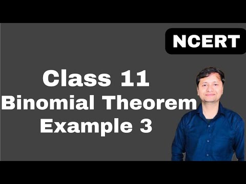 Class 11 I binomial theorem I example 3 I ncert I chapter 8