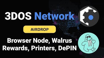 3DOS Airdrop Tutorial: Run Node, Earn Rewards and Print Walrus on 3DOS Network (Sui DePIN)