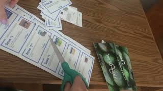 ASMR Soft Spoken coupon clipping, recipe reading.  Paper and scissor sounds- coupon mail opening screenshot 1