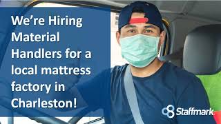 Staffmark is hiring Material Handlers in Charleston!