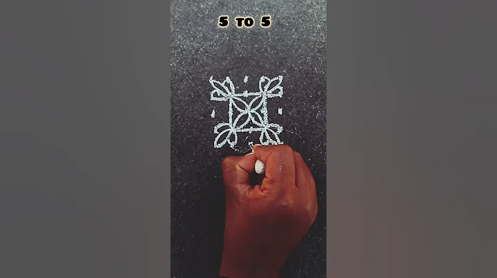 Beautiful 5 to 5 dot rangoli design 💞🫶 #shorts #youtubeshorts #viral #trending #rangoli