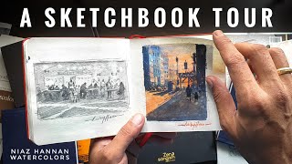 A Sketchbook Tour 2021 ~ Watercolor Sketchbook Flip Through