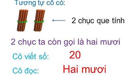 Các số tròn chục - lớp 1