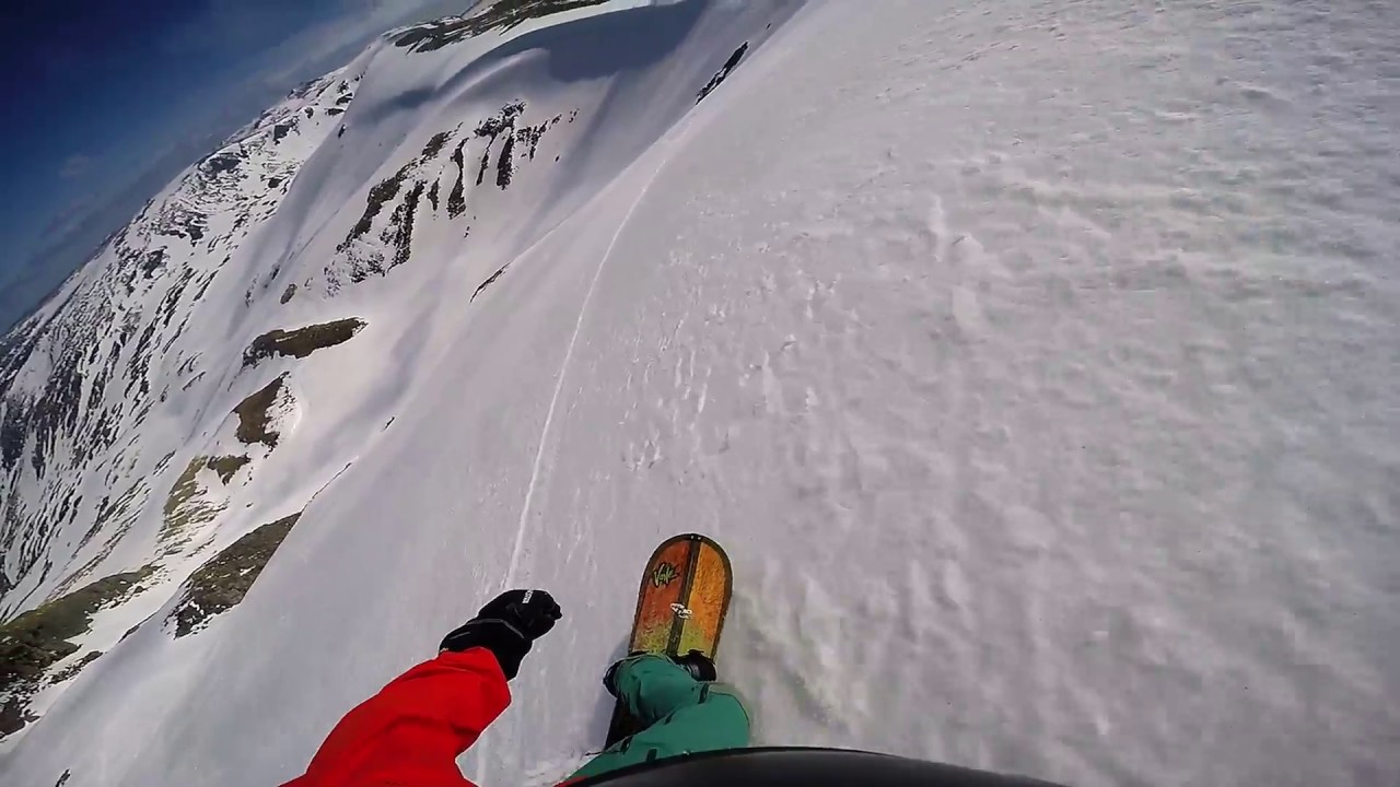 Club lake 1 Charlotte's Pass Backcountry Splitboard Snowboarding