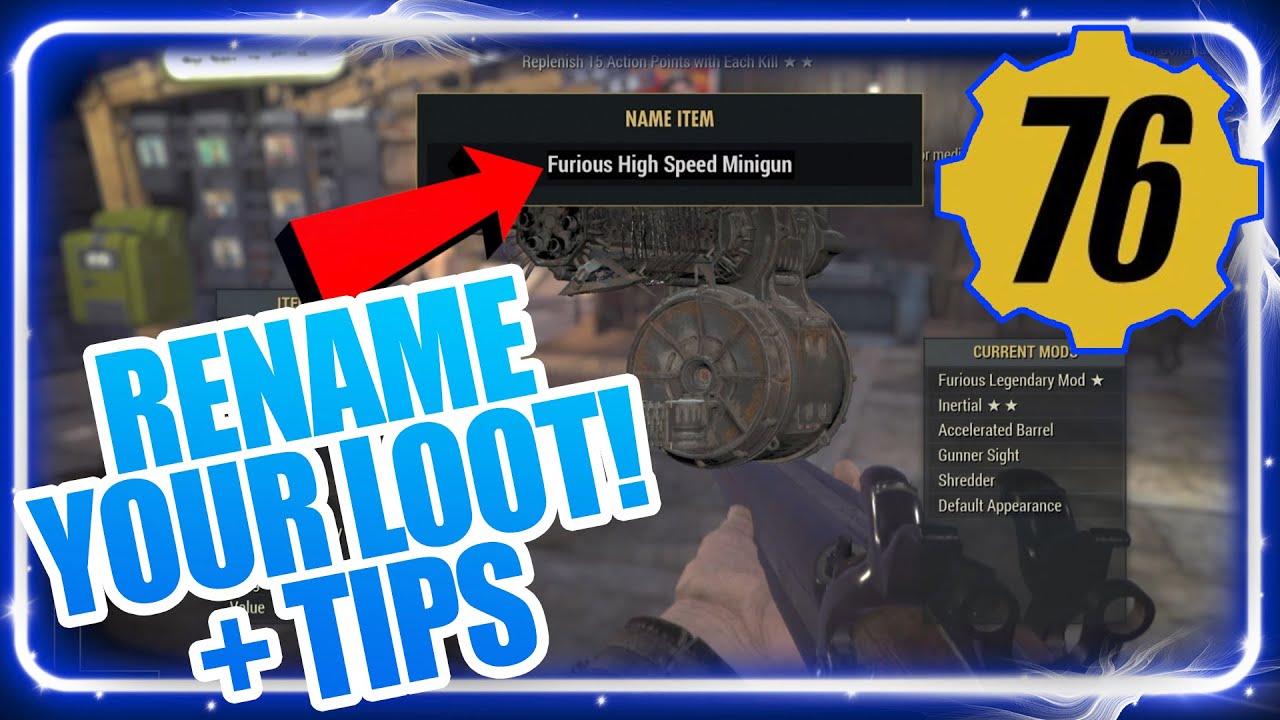 How to Rename Your Stuff in Fallout 76 and Bonus Tips and Tricks