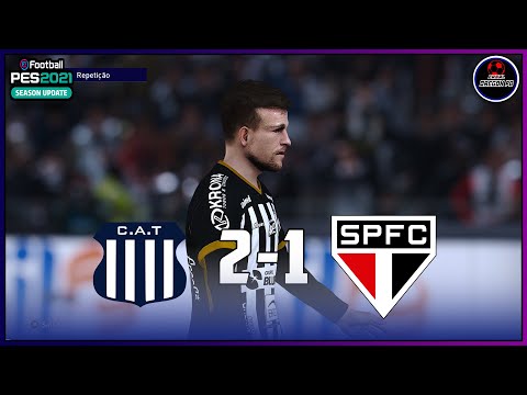 TALLERES X SAO PAULO AO VIVO COM IMAGENS - JOGO DE HOJE  AO VIVO PES 2021