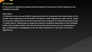 Colorado Healthcare Insurance Exam Free Practice Questions