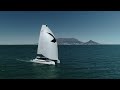 Kinetic kc54 performance sailing catamaran