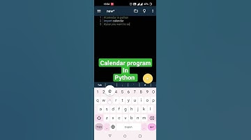 Display Calendar Using Python #shorts #shortsvideo #python #coding #calendar
