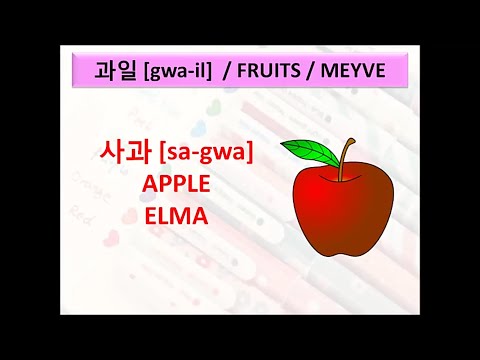 Korean Fruits / Korece Meyveler