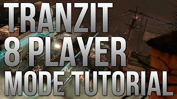 BO2 Zombies - Black Ops 2 Zombies 8 PLAYER TRANZIT TUTORIAL BEST GLITCH EVER!!!