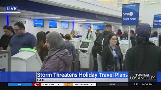 Massive winter storm threatening travel plans for many at LAX