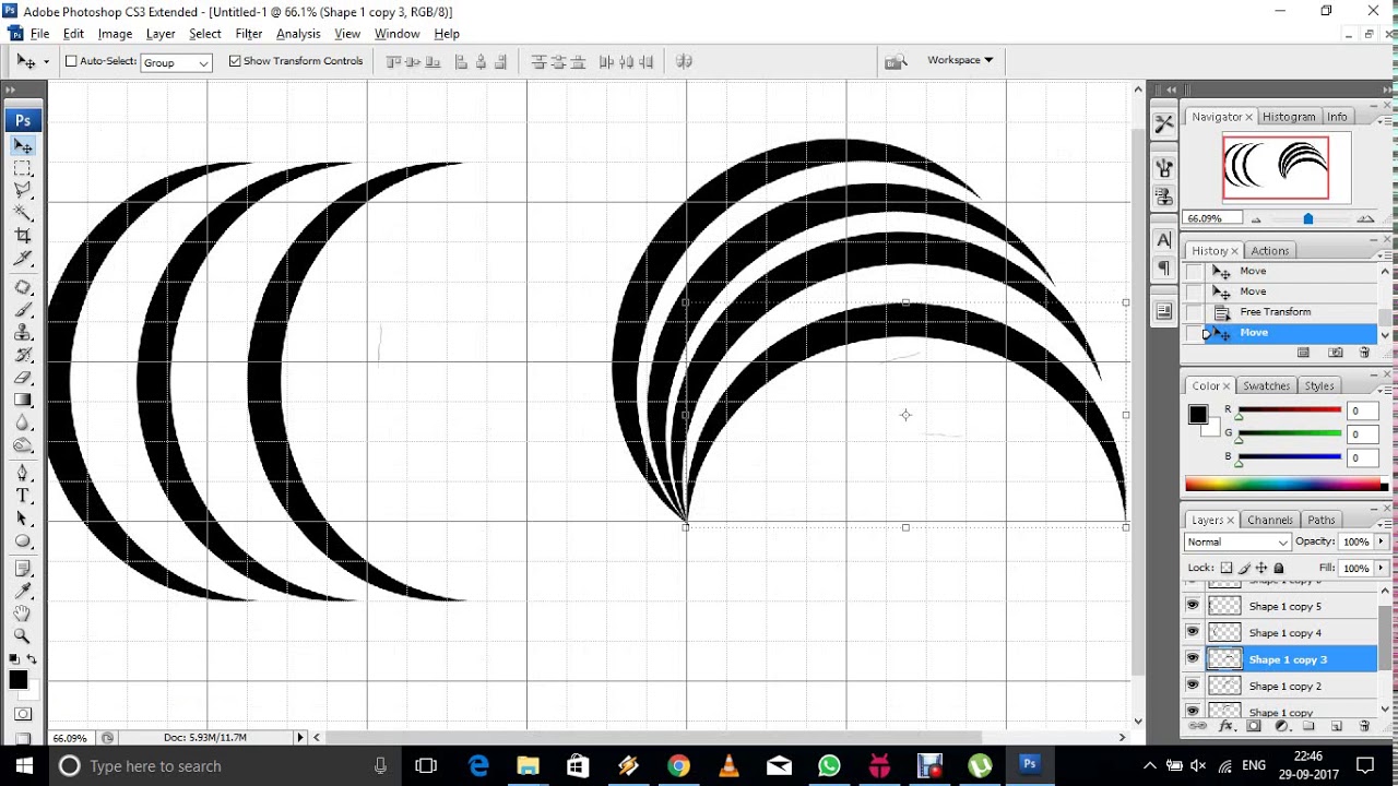 how to create simple logo in photoshop cs3 - YouTube