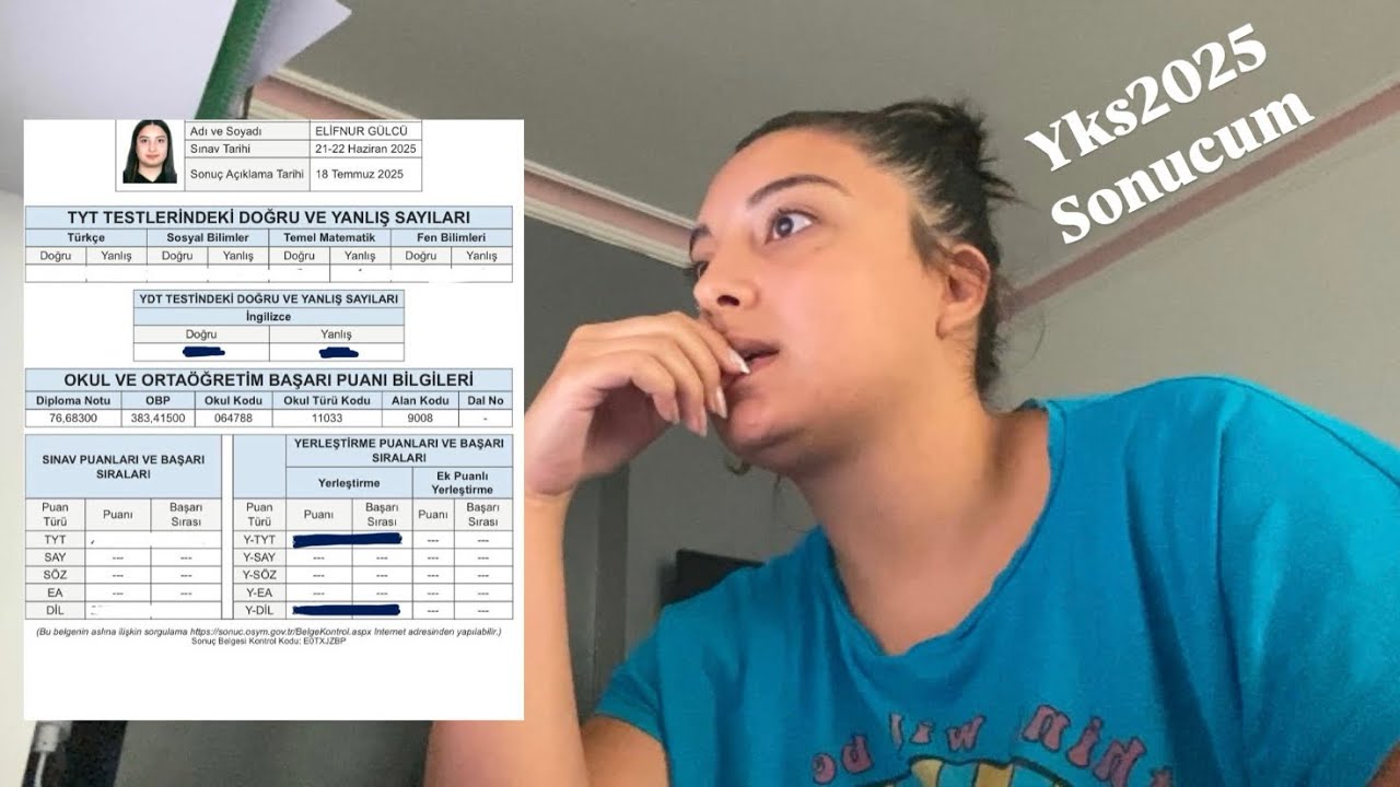 YKS2025 SONUCUM (mezun senem) #ösym #yks2025