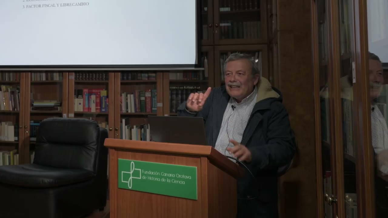 Antonio M. Macías, conferencia en la Fundación Orotava sobre los ingenios azucareros canarios