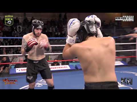 ZEGGANE vs MONTICCIOLO Amateur Kickboxing Fight 75KG