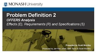 Problem Definition 2:  Effects, Requirements and Specifications Wealth
