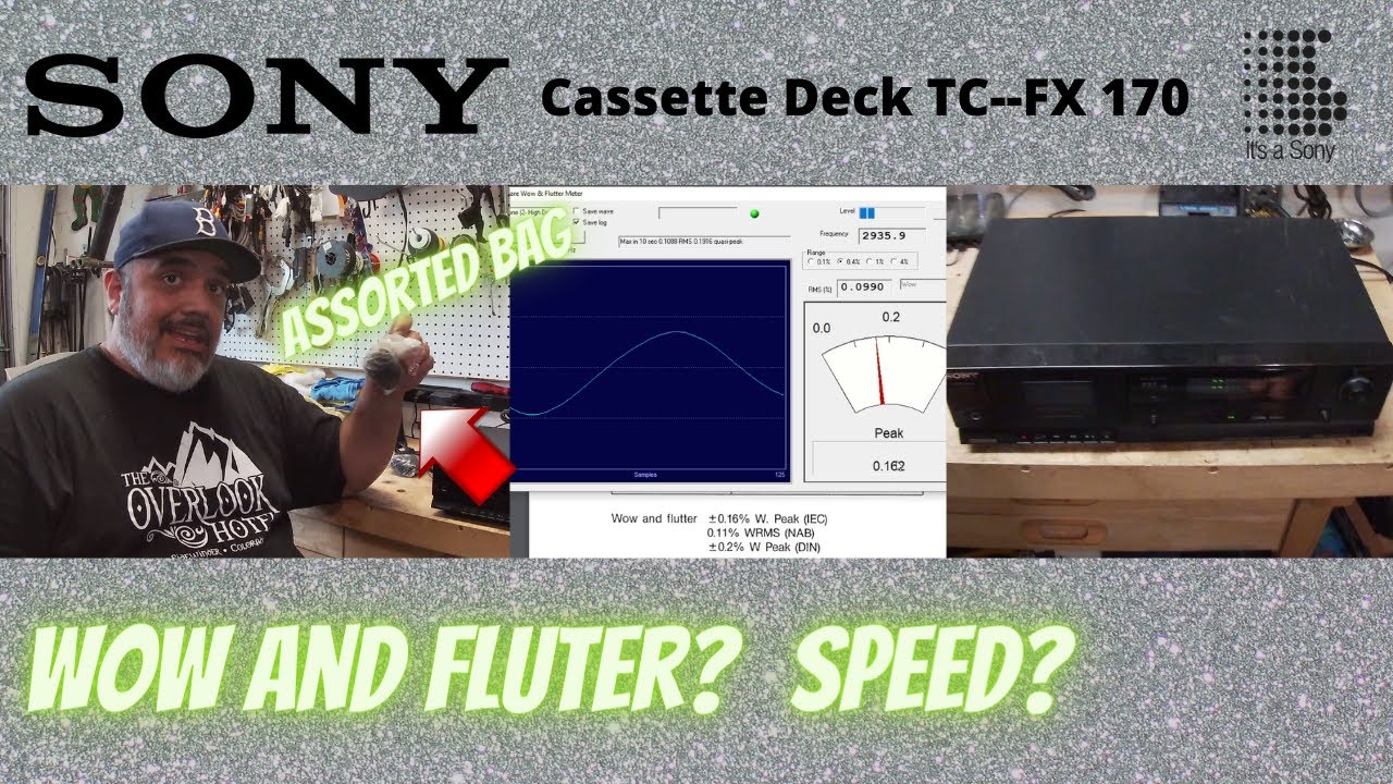 DIY Cassette Deck Belt Replacement for Sony TCFX170 / Wow and Flutter