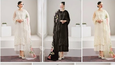 BAROQUE INSPIRED|EMBROIDERED ORGANZA SUIT  WITH SILK TROUSER & DIGITAL  DUPATTA|FESTIVE WEAR 2025