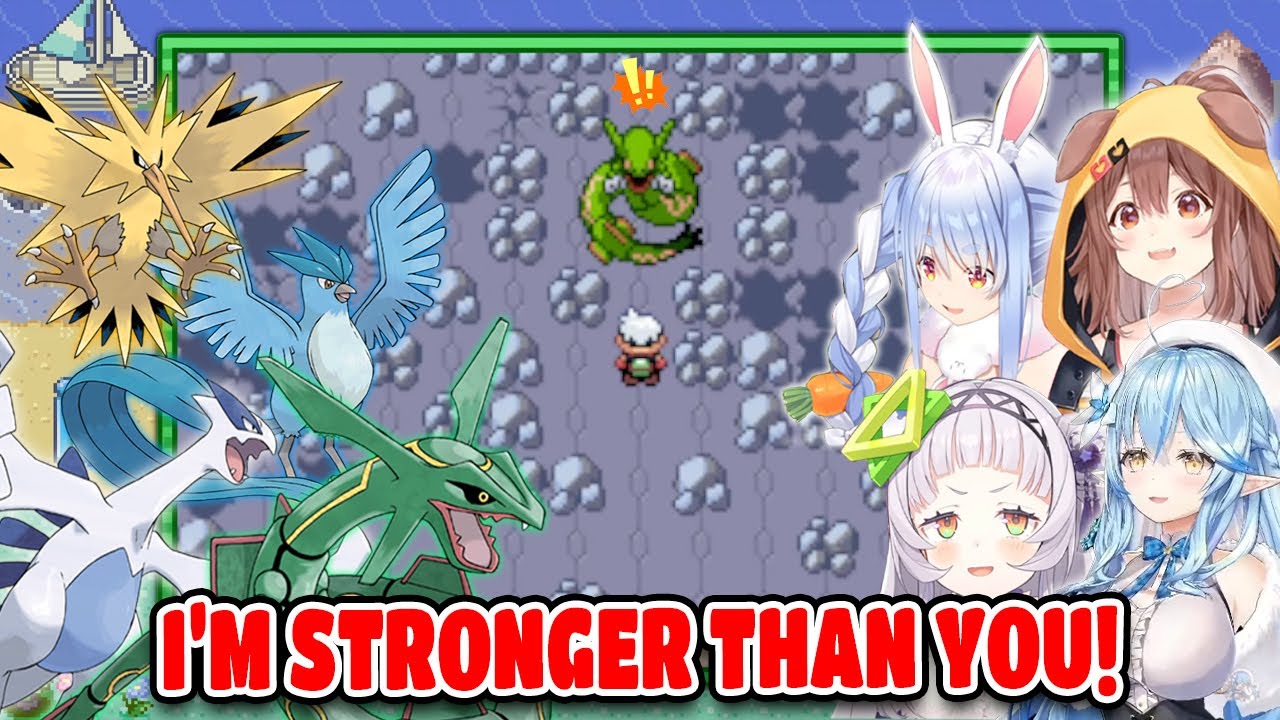 All Hololive Members Reaction To Legendary Pokemon In Pokemon Hololive【ENG SUB】