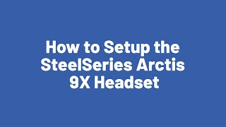 SteelSeries Arctis 9X Headset 