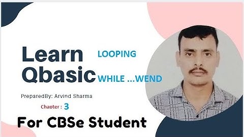 Qbasic Tutorial-LOOPING STATEMENT: WHILE WEND