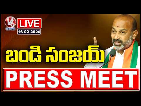 LIVE : Bandi Sanjay Press Meet | V6 News - V6NEWSTELUGU