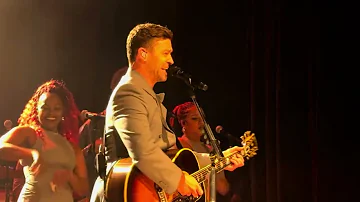 Justin Timberlake performing Like I Love You in New York City on 1/31/24.