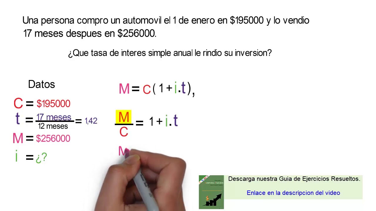 Interest Simple calculate the interest rate - YouTube