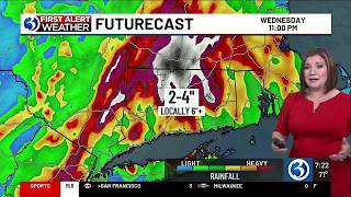 FIRST ALERT WEATHER DAY: Localized flash flooding a threat Tuesday, Wednesday