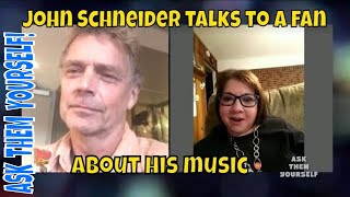 John Schneider talks to a fan about his music