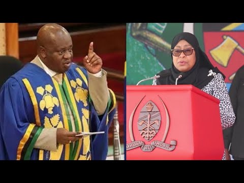 RAIS SAMIA ASIMAMISHA HOTUBA YAKE KUMUOMBEA JOB NDUGAI KWA DAKIKA MOJA