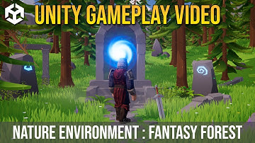 Fantasy Forest Asset Gameplay Showcase - Low Poly 3D by JustCreate for Unity URP