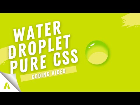 Water Drop | Drawing with HTML & CSS Only