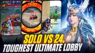 🥵SOLO vs 24 PRO’s in TOUGHEST Ultimate royale INDIAN🇮🇳 Lobby & Quickest 1vs4 Clutches screenshot 1