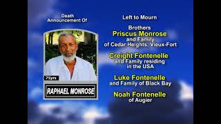 Raphael Monrose   ~ Long Obituary