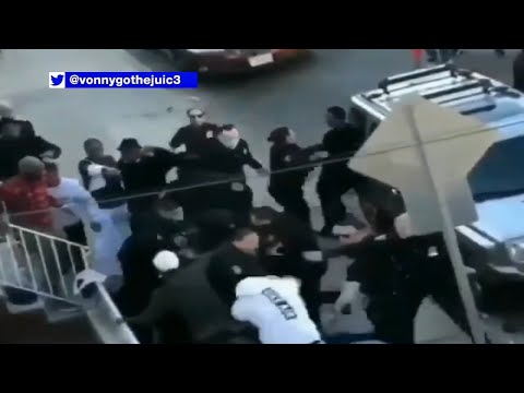 Video shows brawl, confrontation with NJ police officers