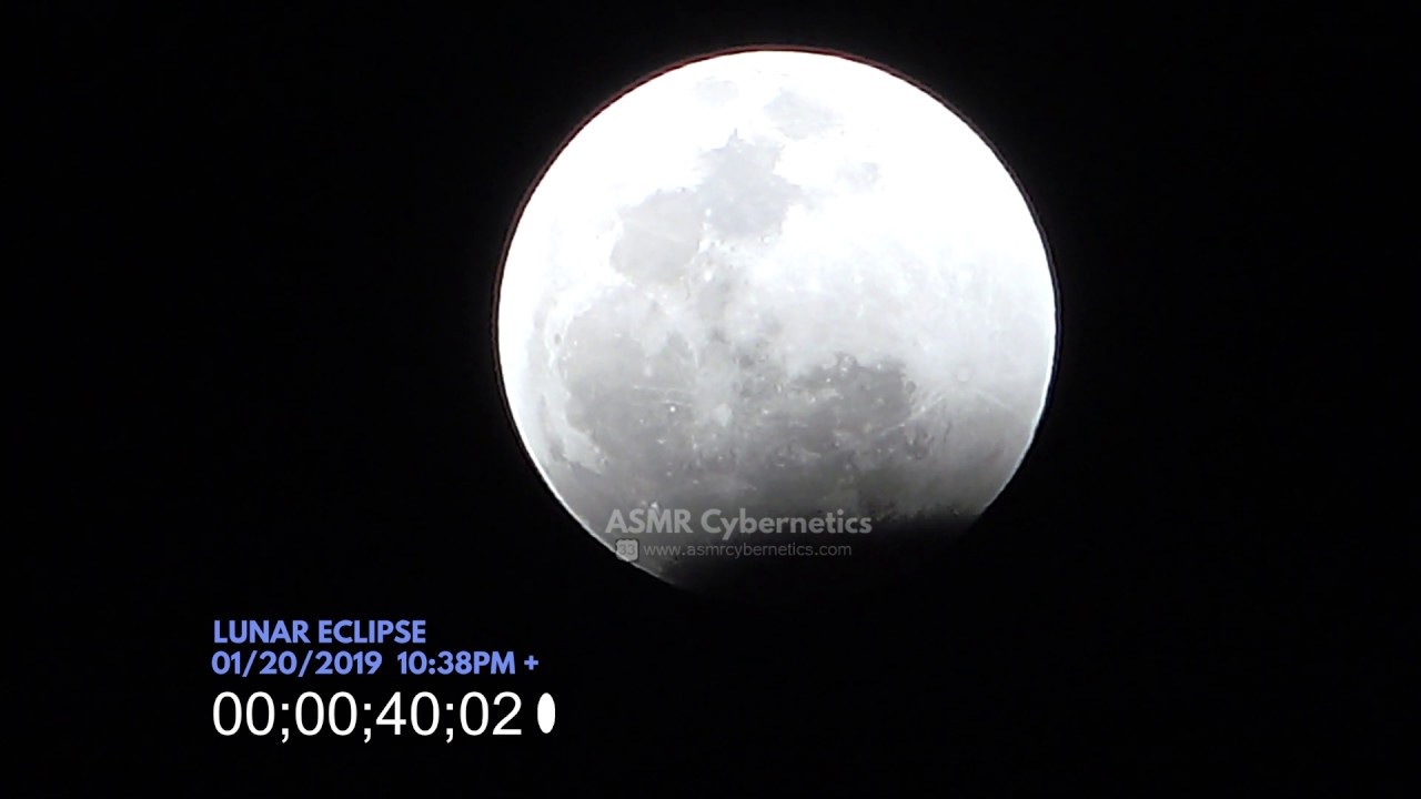 Amazing Lunar Eclipse January 20, 2019 | Super Blood Moon | Part 1 ...