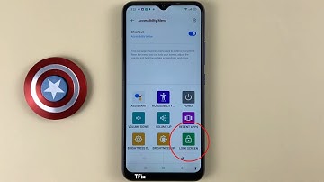How to use the 1-touch screen off accessibility menu on Realme C15 Android 11