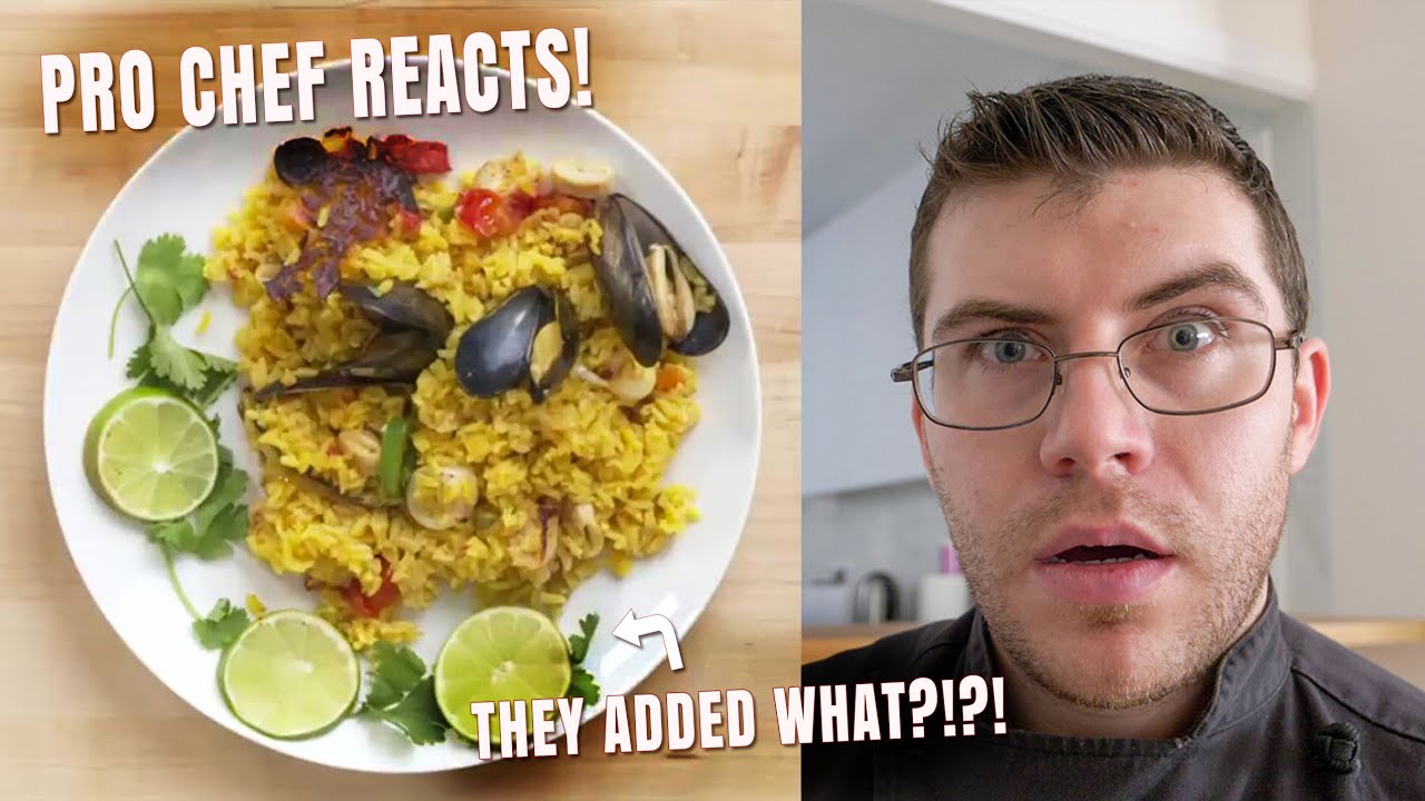 Pro Chef Reacts... To The Worst Paella! | Epicurious