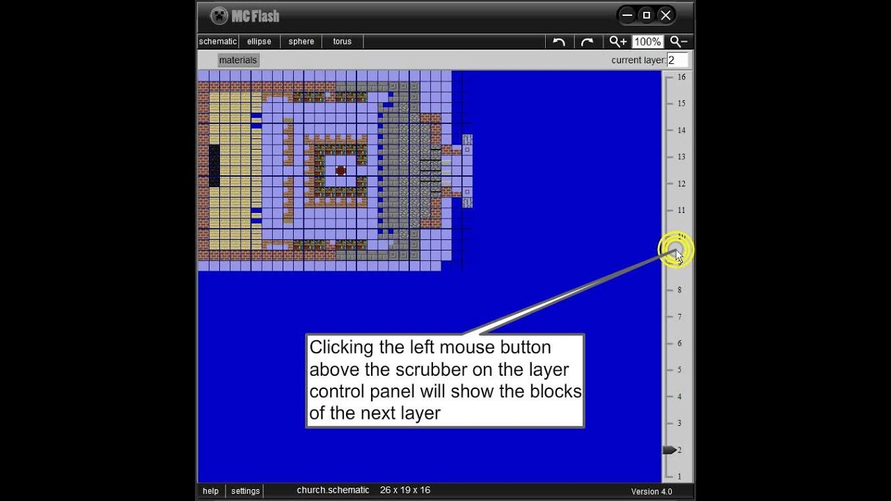 MCFlash Minecraft schematic viewer and builders aid - YouTube