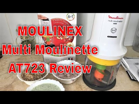 MOULINEX Multi Moulinette 6-in-1 AT723 Review - MOULINEX mini chopper unboxing by Saimi's Kitchen